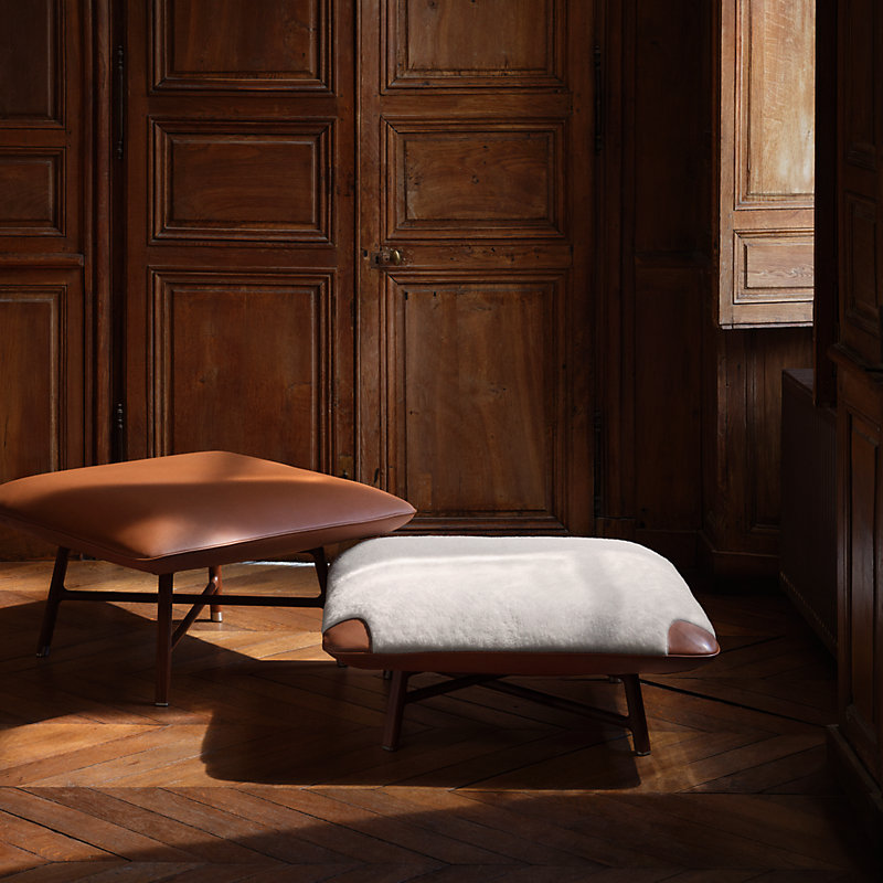 Les Necessaires d'Hermès "carre d'assise" low stool, high model 85