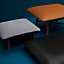 Les Necessaires d'Hermès "carre d'assise" low stool, medium model, View: Worn, worn, view 2 of 2