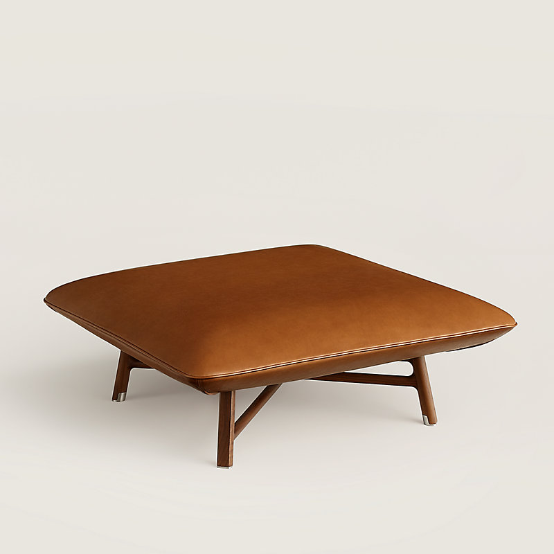 Les Necessaires d'Hermès "carre d'assise" low stool, medium model