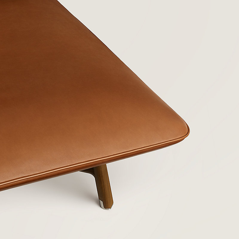 Les Necessaires d'Hermès "carre d'assise" low stool, medium model