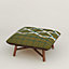 Les Necessaires d'Hermès "carre d'assise" low stool, medium model 65, View: front, front, view 1 of 2