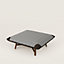Les Necessaires d'Hermès "carre d'assise" low stool, medium model 85, View: Worn, worn, view 1 of 3