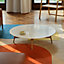 Les Necessaires d'Hermès satellite coffee table, medium model, View: Worn, worn, view 2 of 2