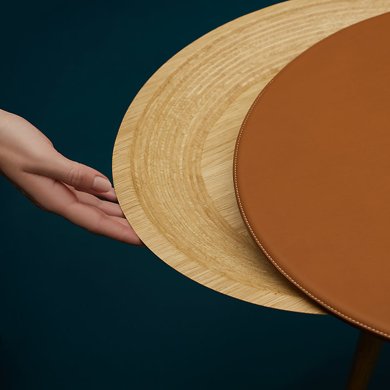 Les Necessaires d'Hermès "table a cachette" stool-table, small model