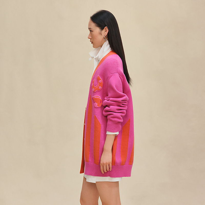 Long-sleeve long cardigan