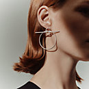 View: Worn, Loop earrings, medium model