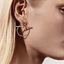 View: Worn, Loop earrings, small model