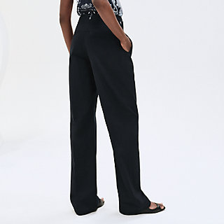 Loose fit pants with biker details | Hermès Mainland China