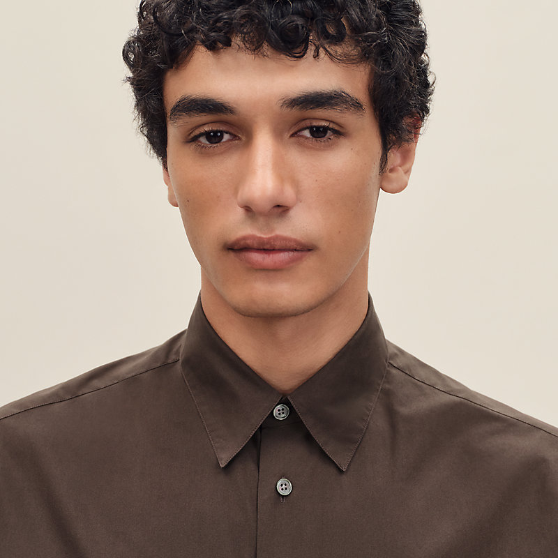 Louis衣领修身衬衫