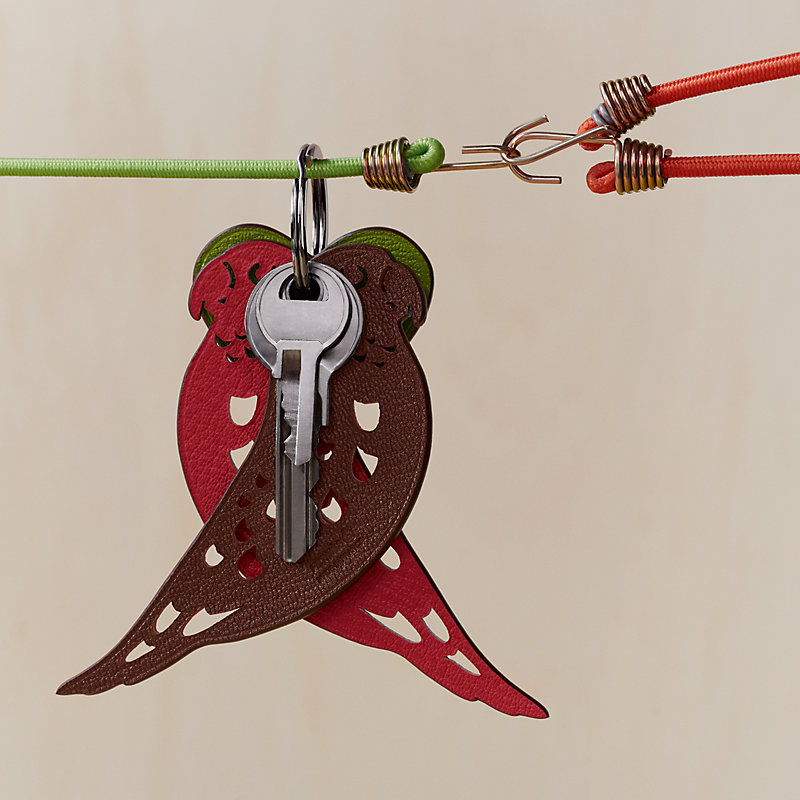 Lovebirds key ring