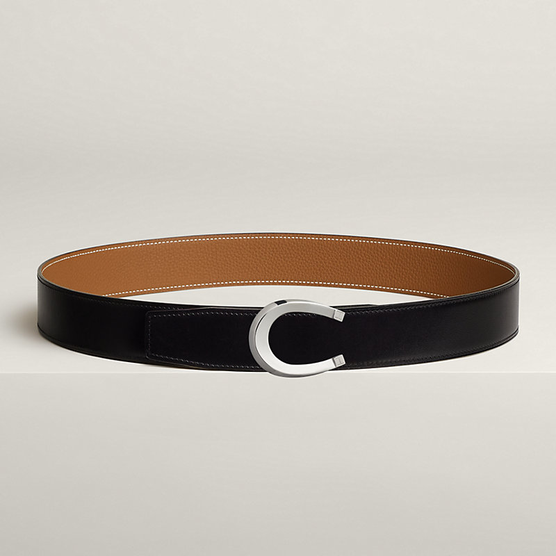 Luck belt buckle & Reversible leather strap 38 mm