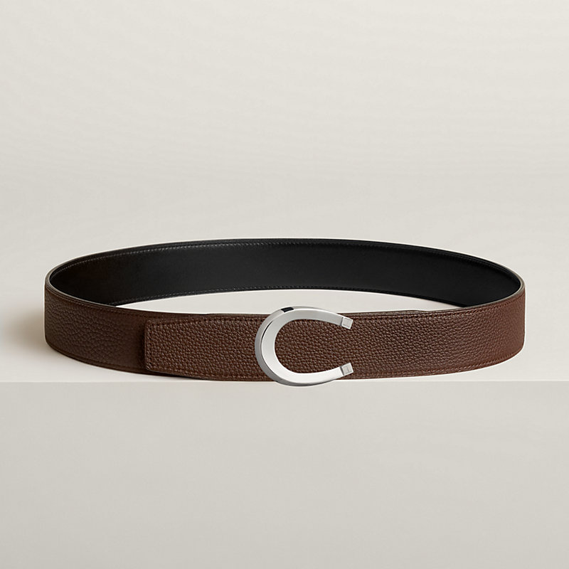 Luck belt buckle & Reversible leather strap 38 mm
