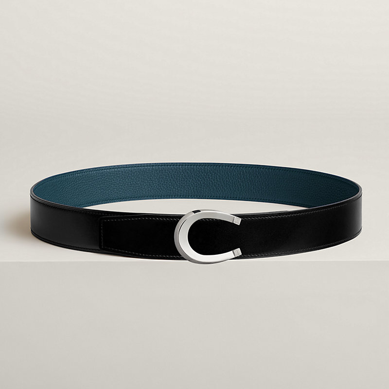 Luck belt buckle & Reversible leather strap 38 mm