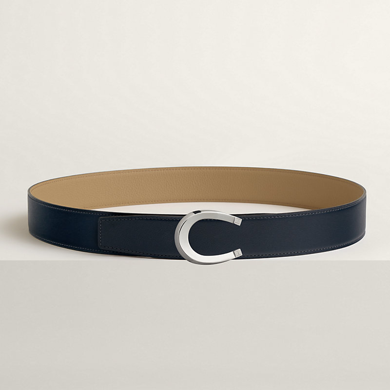 Luck belt buckle & Reversible leather strap 38 mm