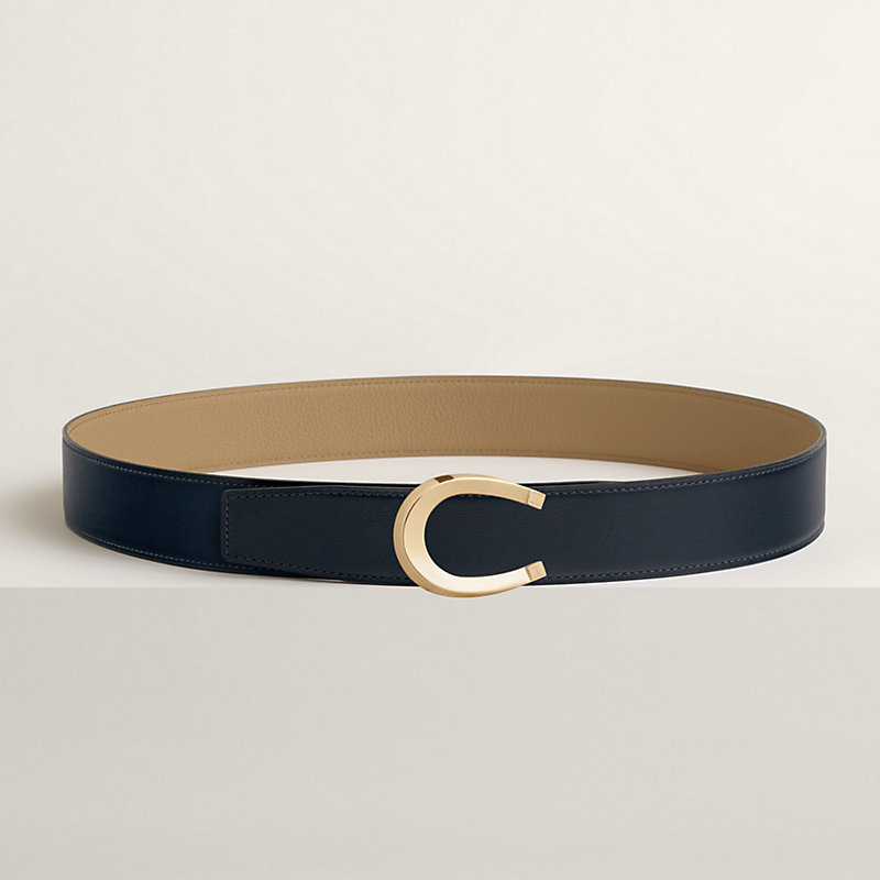 Luck belt buckle & Reversible leather strap 38 mm