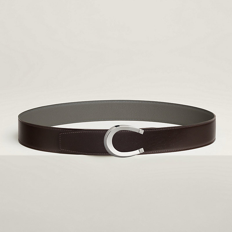 Luck belt buckle & Reversible leather strap 38 mm