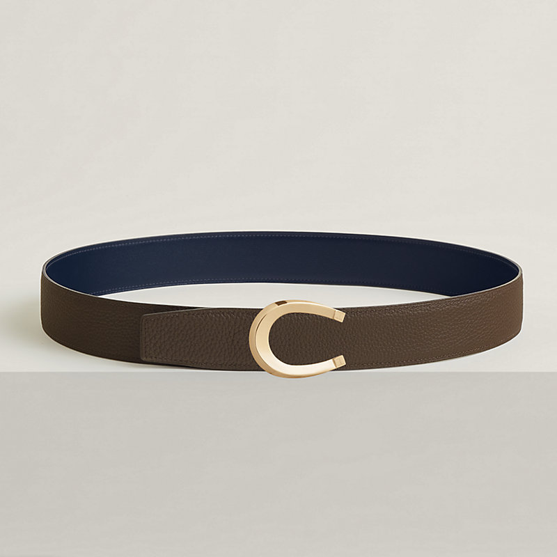 Luck belt buckle & Reversible leather strap 38 mm