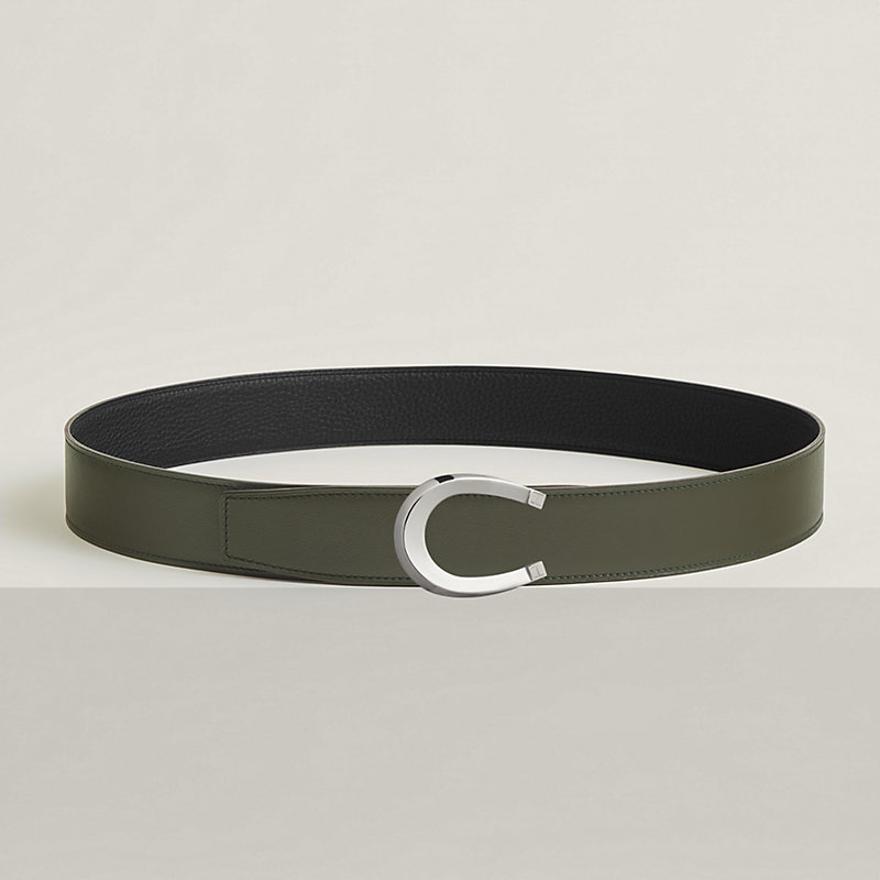 Luck belt buckle & Reversible leather strap 38 mm