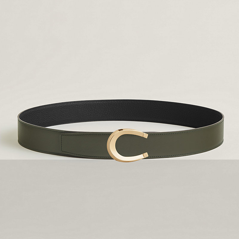 Luck belt buckle & Reversible leather strap 38 mm