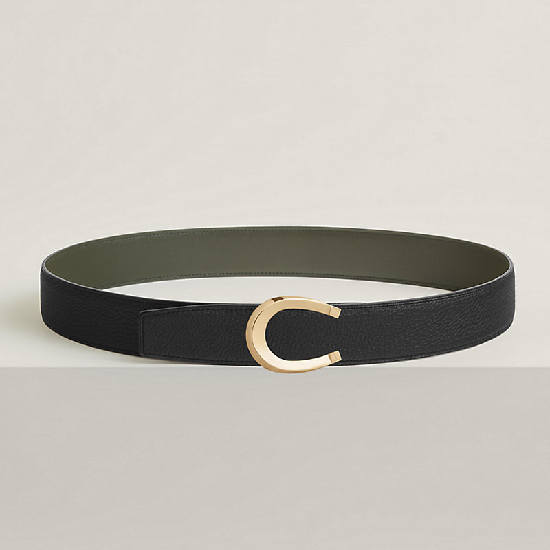Luck belt buckle & Reversible leather strap 38 mm