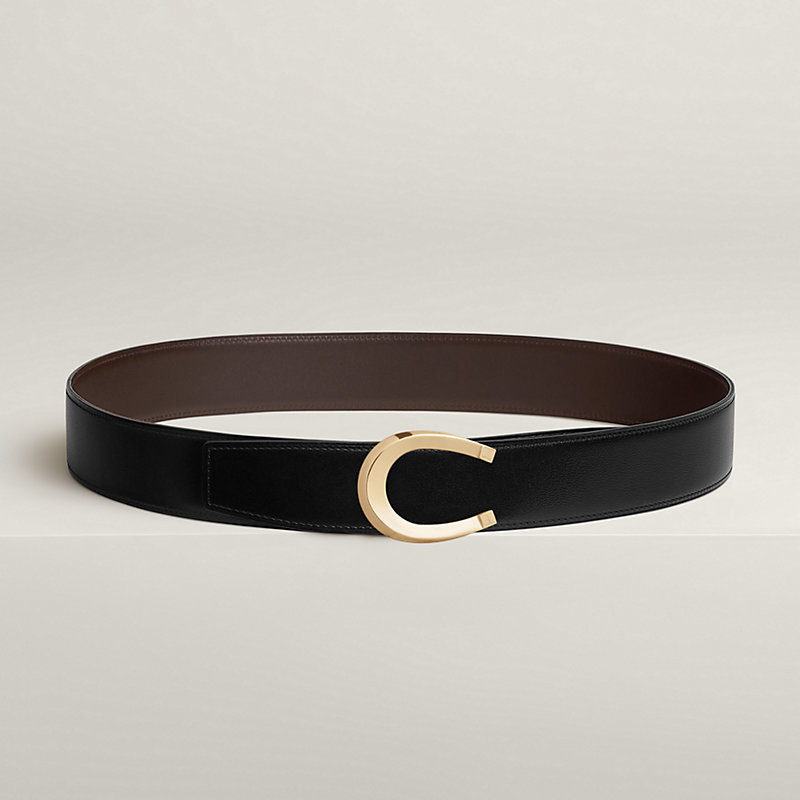 Luck belt buckle & Reversible leather strap 38 mm