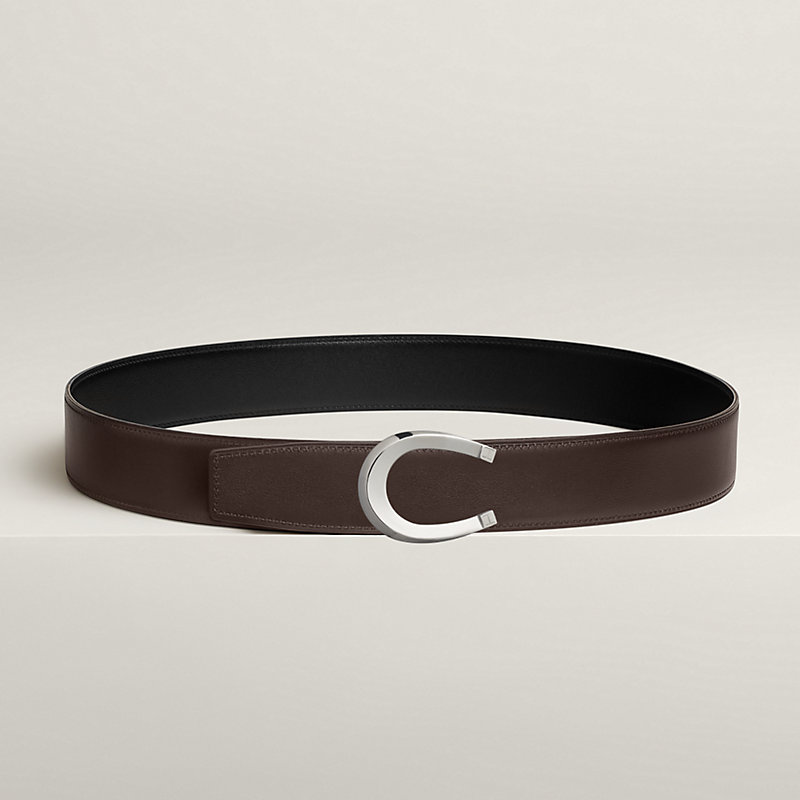 Luck belt buckle & Reversible leather strap 38 mm