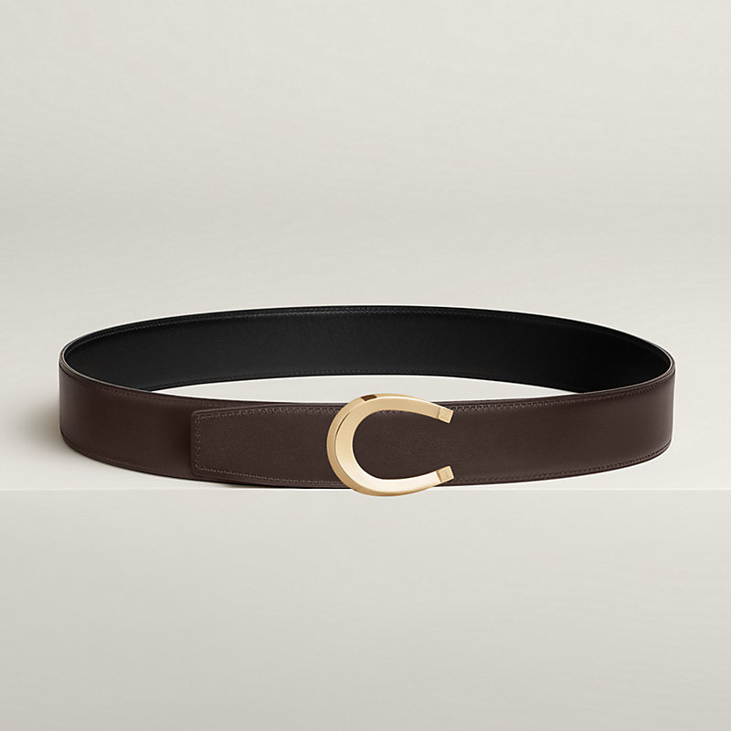 Luck belt buckle & Reversible leather strap 38 mm