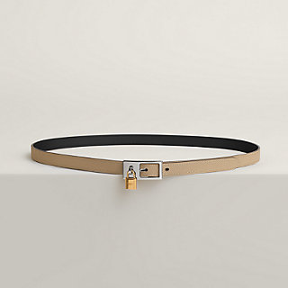 Lucky Duo 15 reversible belt - Black | Hermès Mainland China