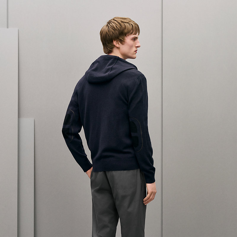 "Maillon Chaine d'Ancre" zipped cashmere jacket
