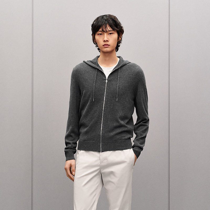 "Maillon Chaine d'Ancre" zipped cashmere jacket