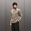 "Maillon Chaine d'Ancre" zipped cashmere jacket, View: Worn, worn, view 5 of 6