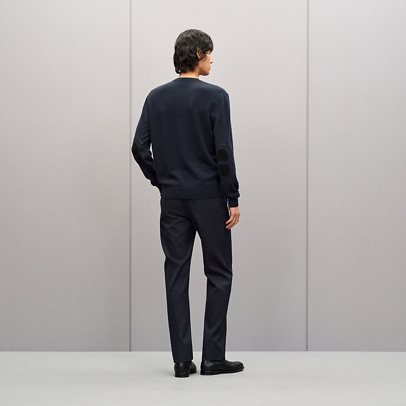 “Maillon Chaine d'Ancre”圆领山羊绒针织衫