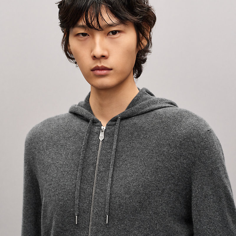 “Maillon Chaine d'Ancre”拉链山羊绒夹克