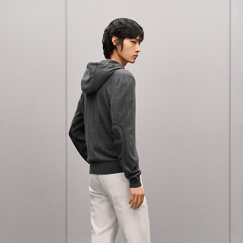 “Maillon Chaine d'Ancre”拉链山羊绒夹克