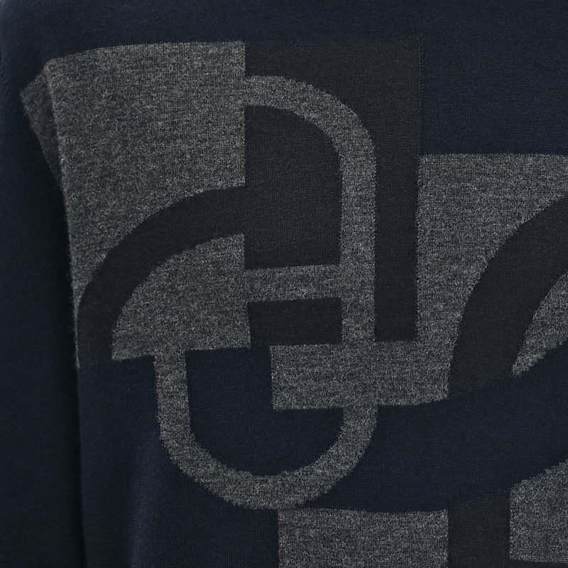 "Maillon en calque" crewneck sweater