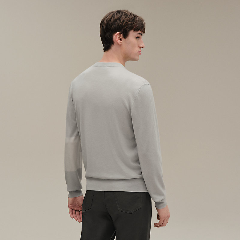 "Maillon en calque" crewneck sweater