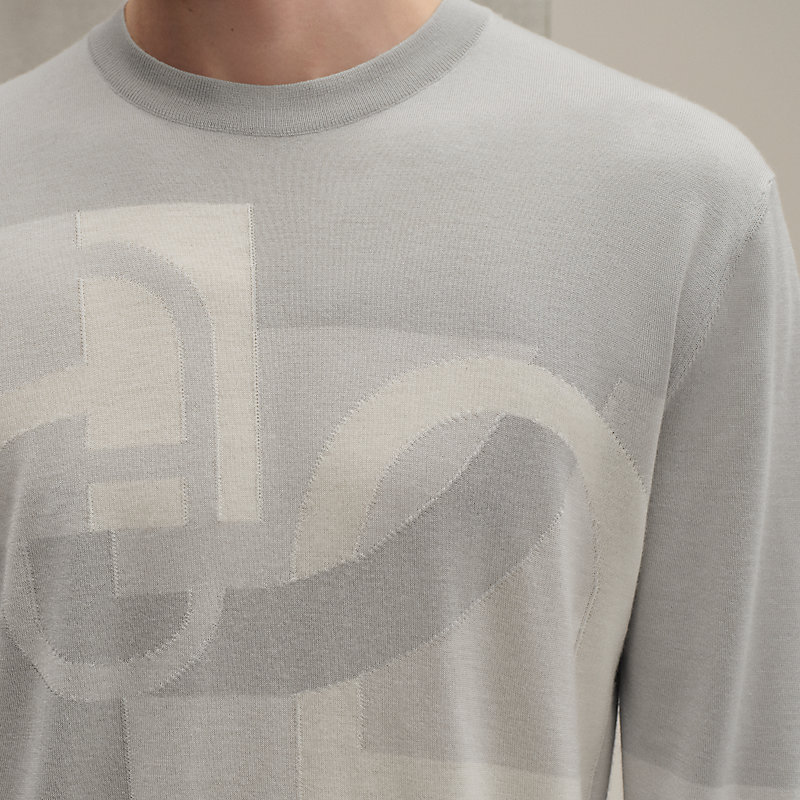 "Maillon en calque" crewneck sweater