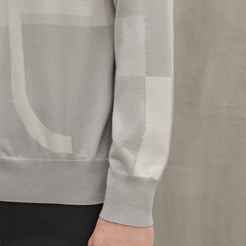 "Maillon en calque" crewneck sweater