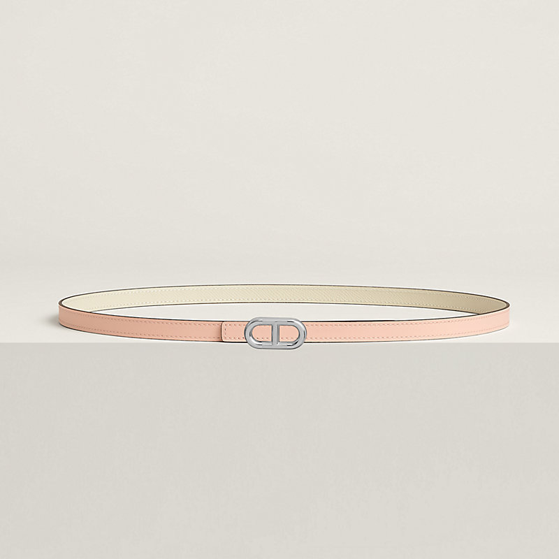Maillon H belt buckle & Reversible leather strap 13 mm
