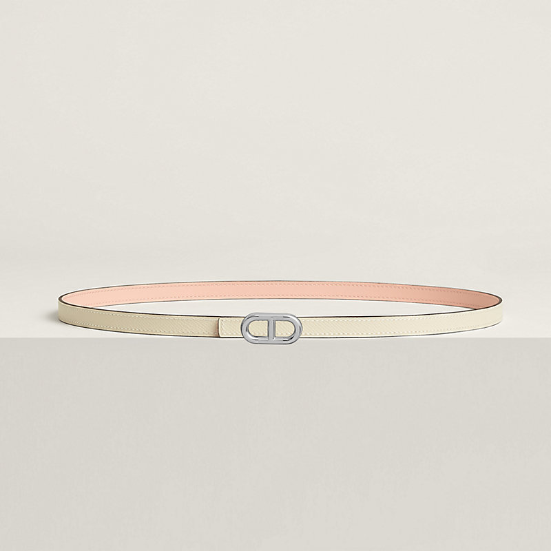 Maillon H belt buckle & Reversible leather strap 13 mm