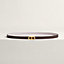 View: , Maillon H belt buckle & Reversible leather strap 13 mm