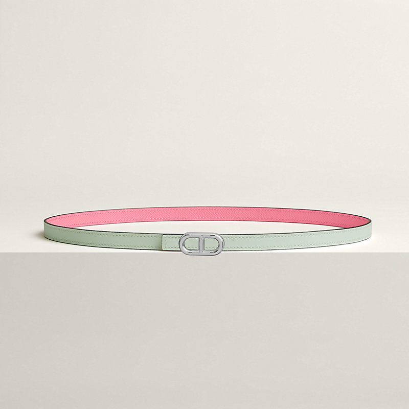 Maillon H belt buckle & Reversible leather strap 13 mm