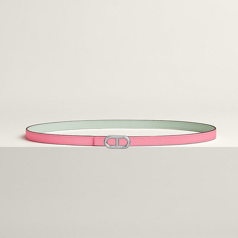 Maillon H belt buckle & Reversible leather strap 13 mm