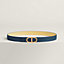 View: , Maillon Torsade belt buckle & Reversible leather strap 24 mm