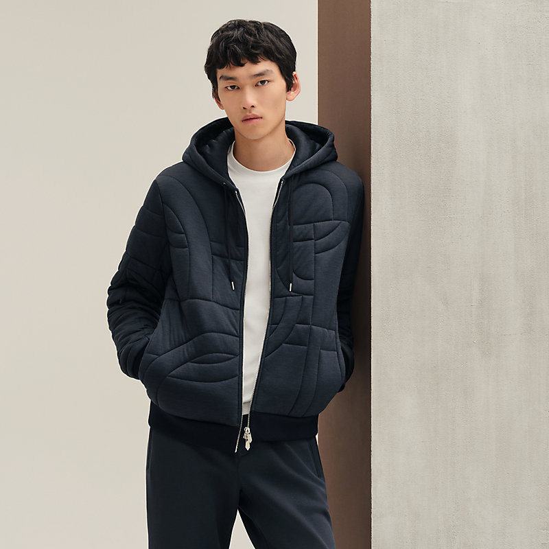 "Maillons 3D" quilted sweater