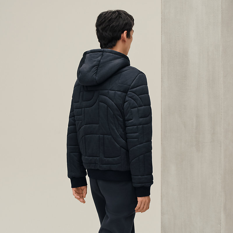 "Maillons 3D" quilted sweater