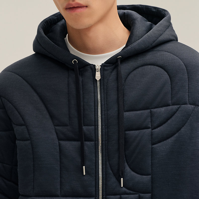 "Maillons 3D" quilted sweater