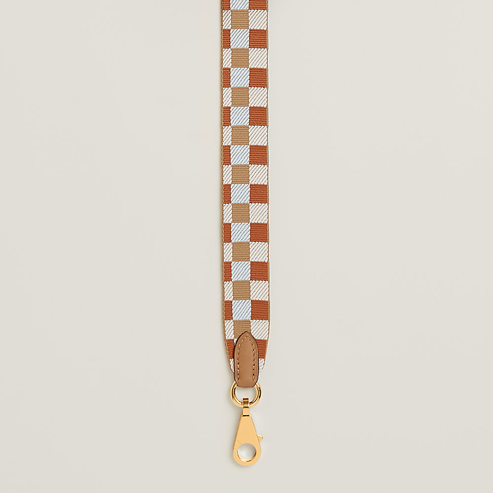 Maxi Quadrille 25 mm bag strap | Hermès Mainland China
