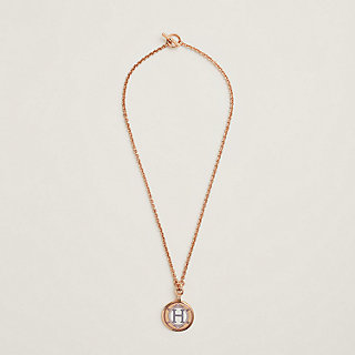 【Hコインがかわいい】HERMES Medaille Blason ネックレス Hコインがかわいい】HERMES Medaille Blason ネックレス (HERMES