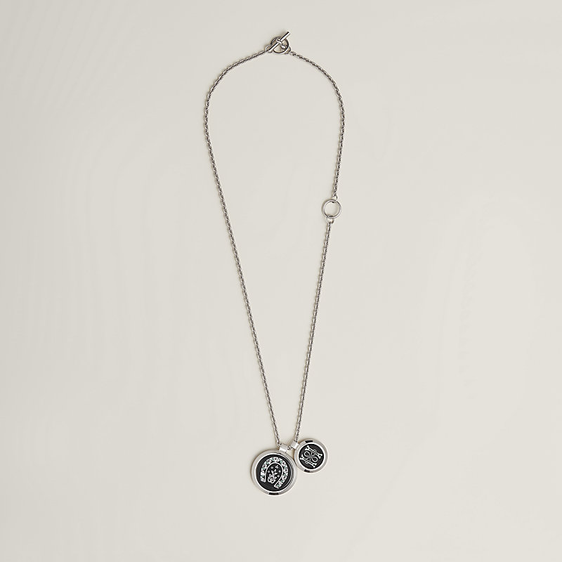 Medailles Cheval de Coeur / 24 Brides et Chaines necklace